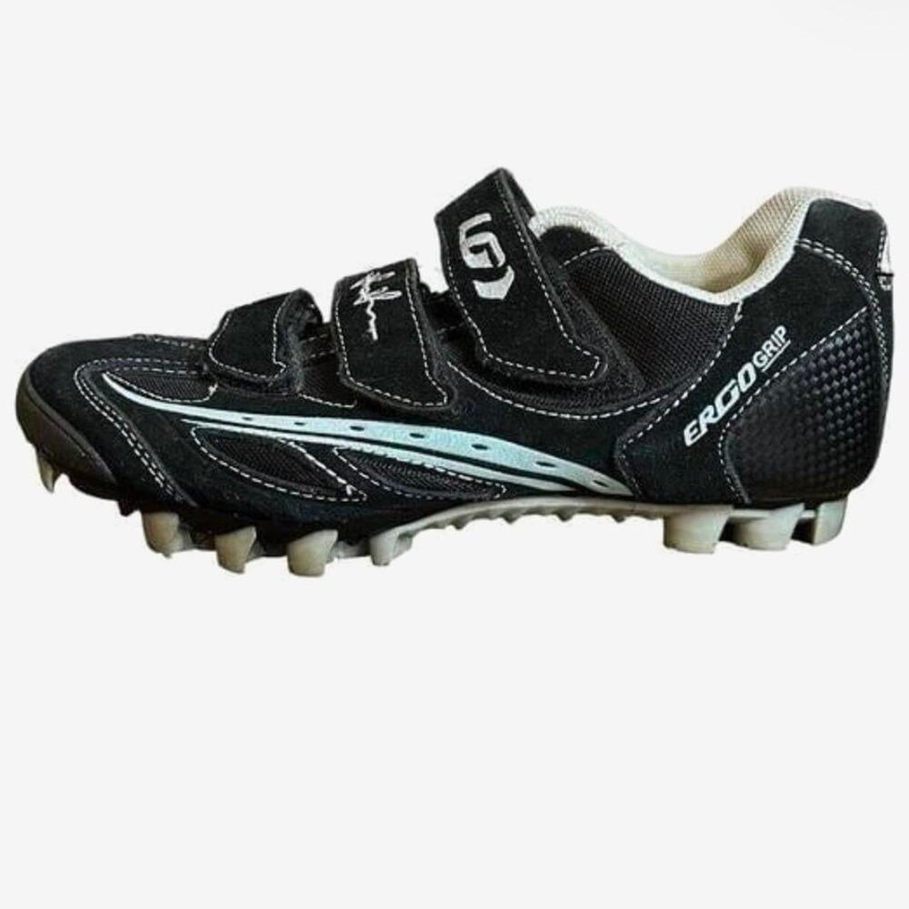 Louis Garneau Ergo Grip Cycling Shoes EU 39 Black SPD Clip Bike Shoes